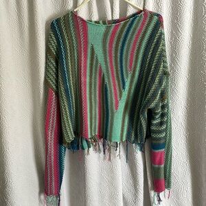 Colorful Oversized Sweater
